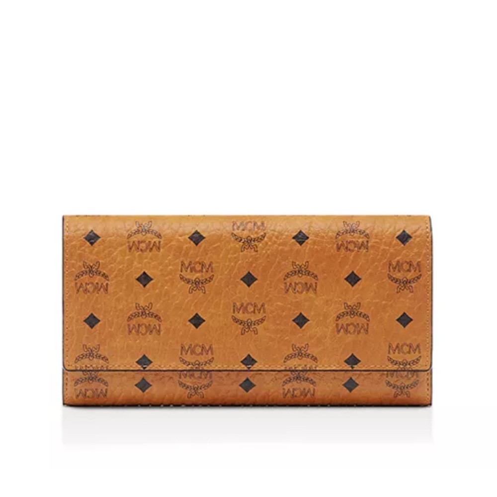 MCM Cognac Visetos Wallet